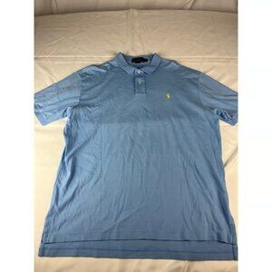 Polo Ralph Lauren Men's XL Blue Polo Shirt Classic Fit Short Sleeve Pony Logo